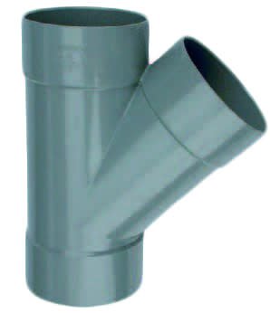 PVC T-piece 45 ° 3 x MOF 40mm