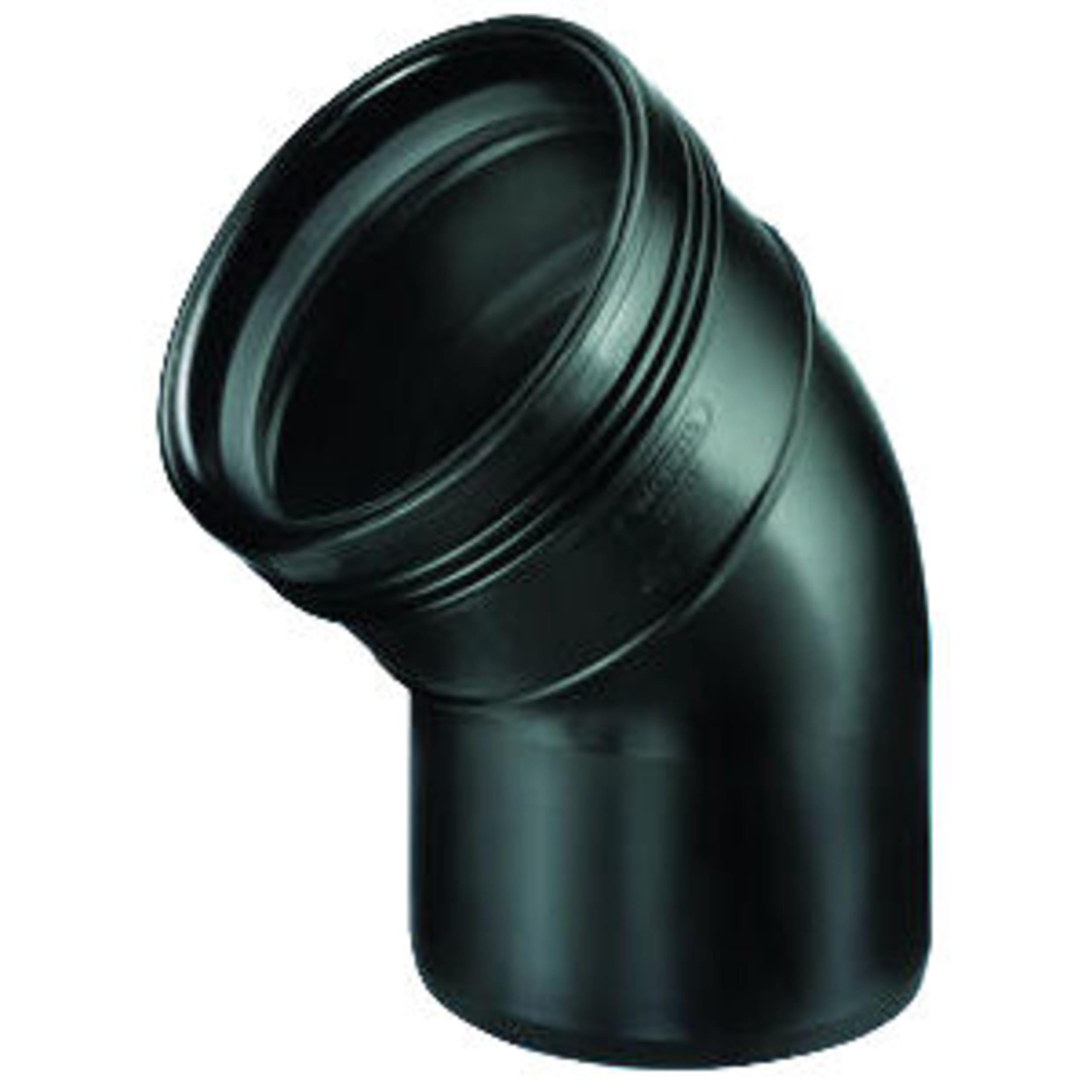 Bend pp 45 ° Spie x cuff black 75mm