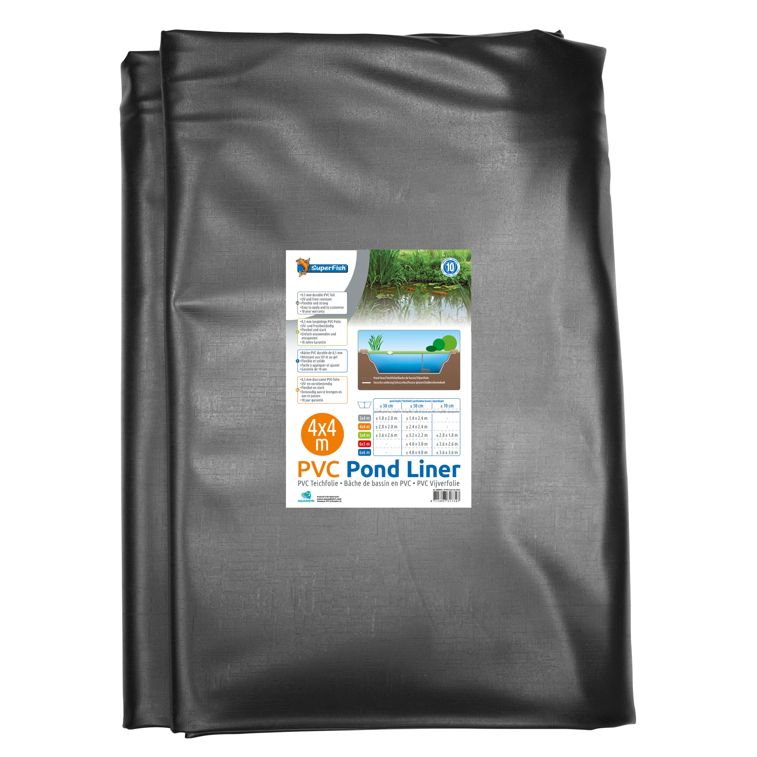 Pond liner 4x4 m