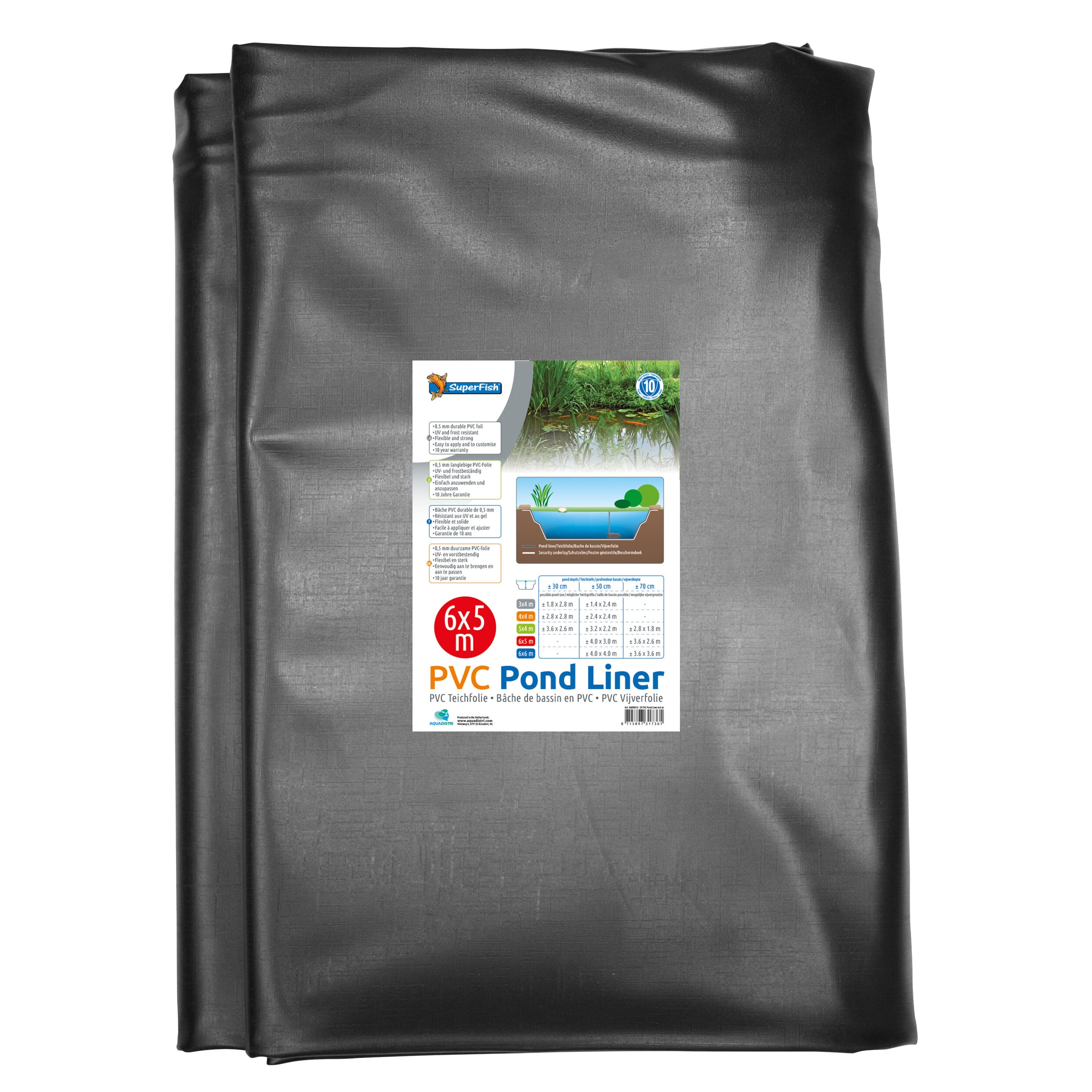 Pond liner 6x5 m