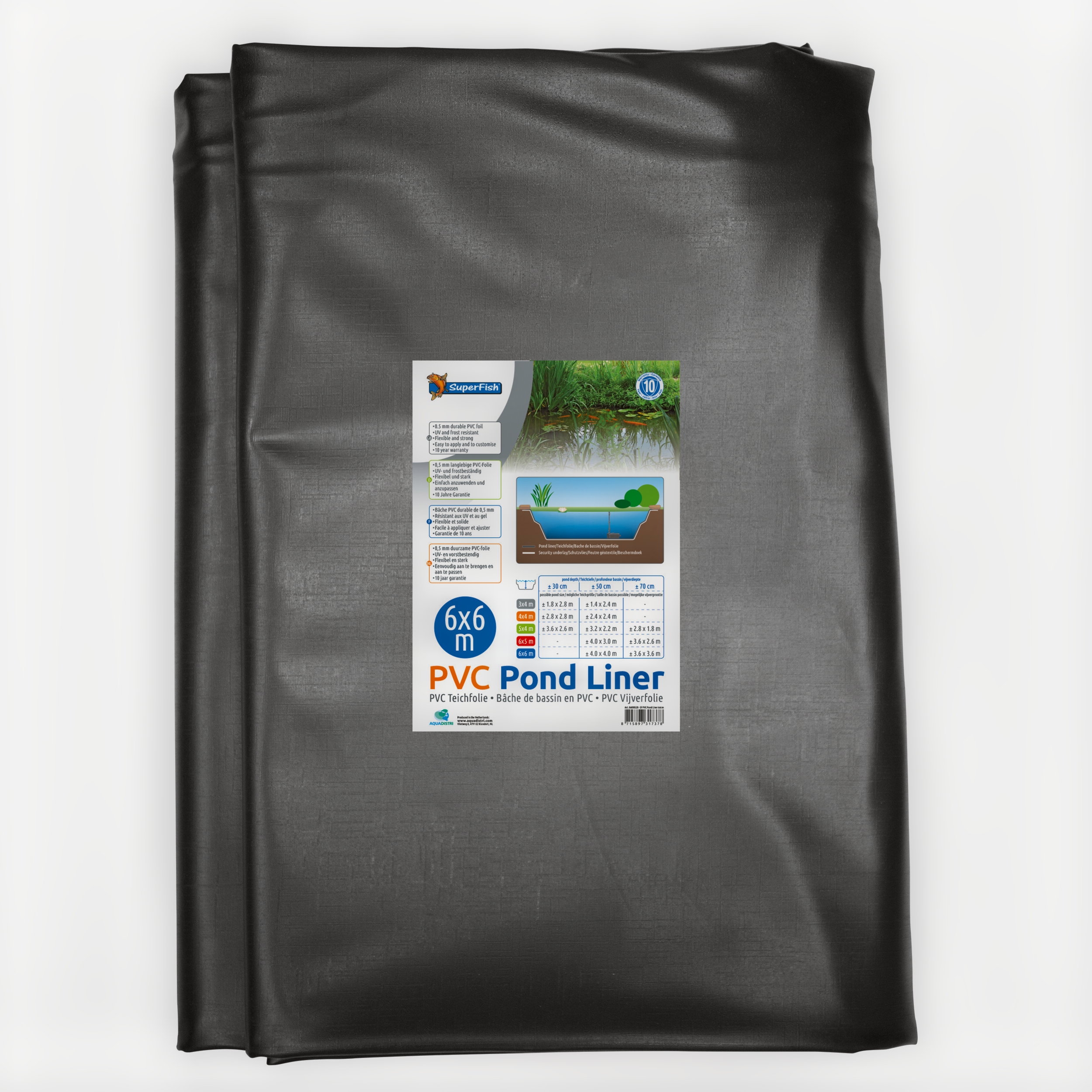 Pond liner 6x6 m