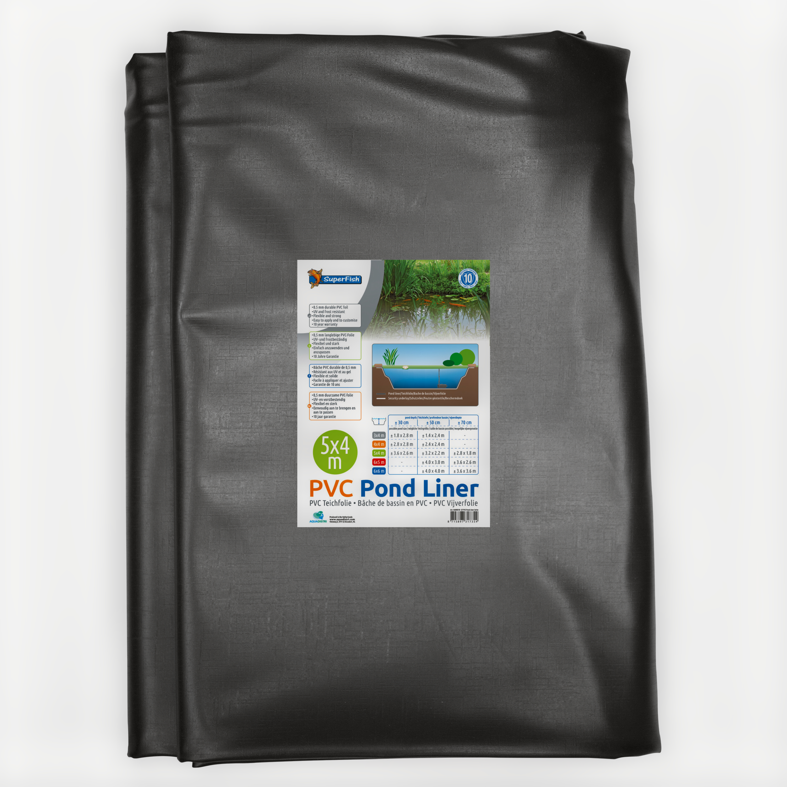 Pond liner 5x4 m