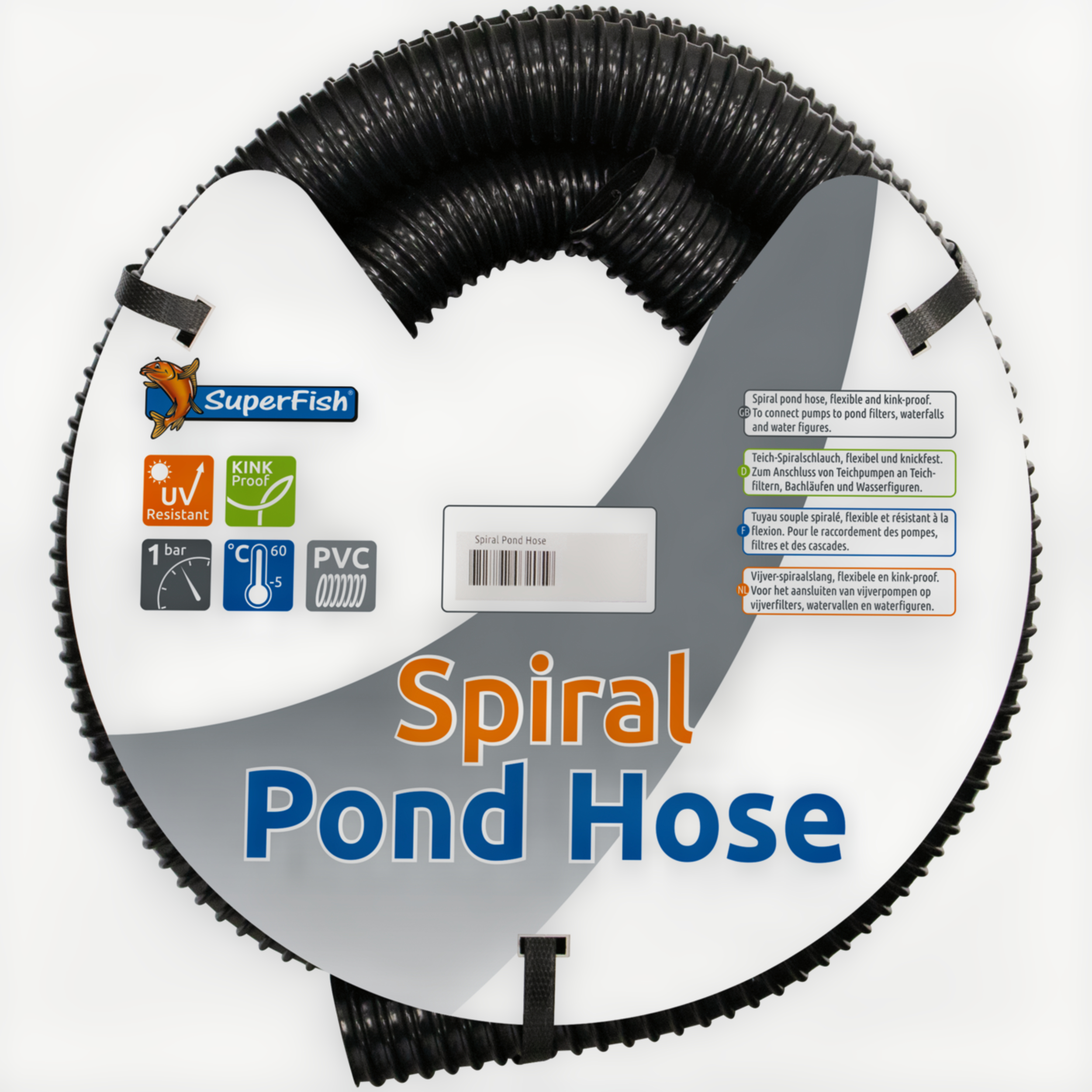 Black spiral hose 32 mm 10m